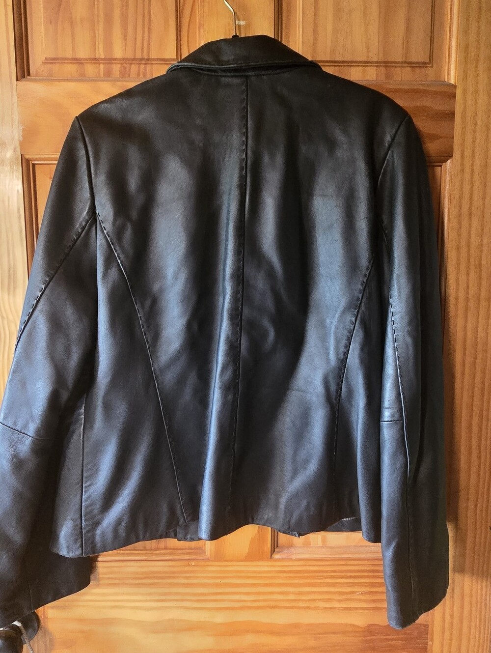 Vintage Sonoma Lambskin Genuine Leather Jacket Whipstitch XL - Picture 8 of 11